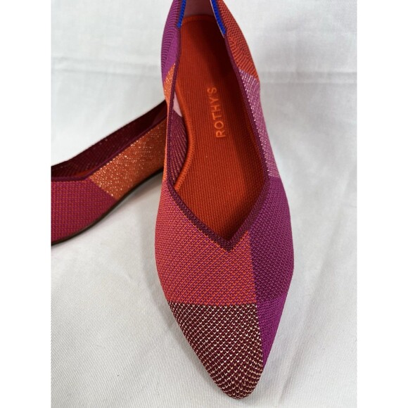NEW Rothy’s The Point Metallic Pomegranate Limited Edition Size 10.5 - Picture 2 of 5